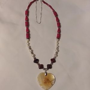 Designer, Coral and Natural Pearls Necklace